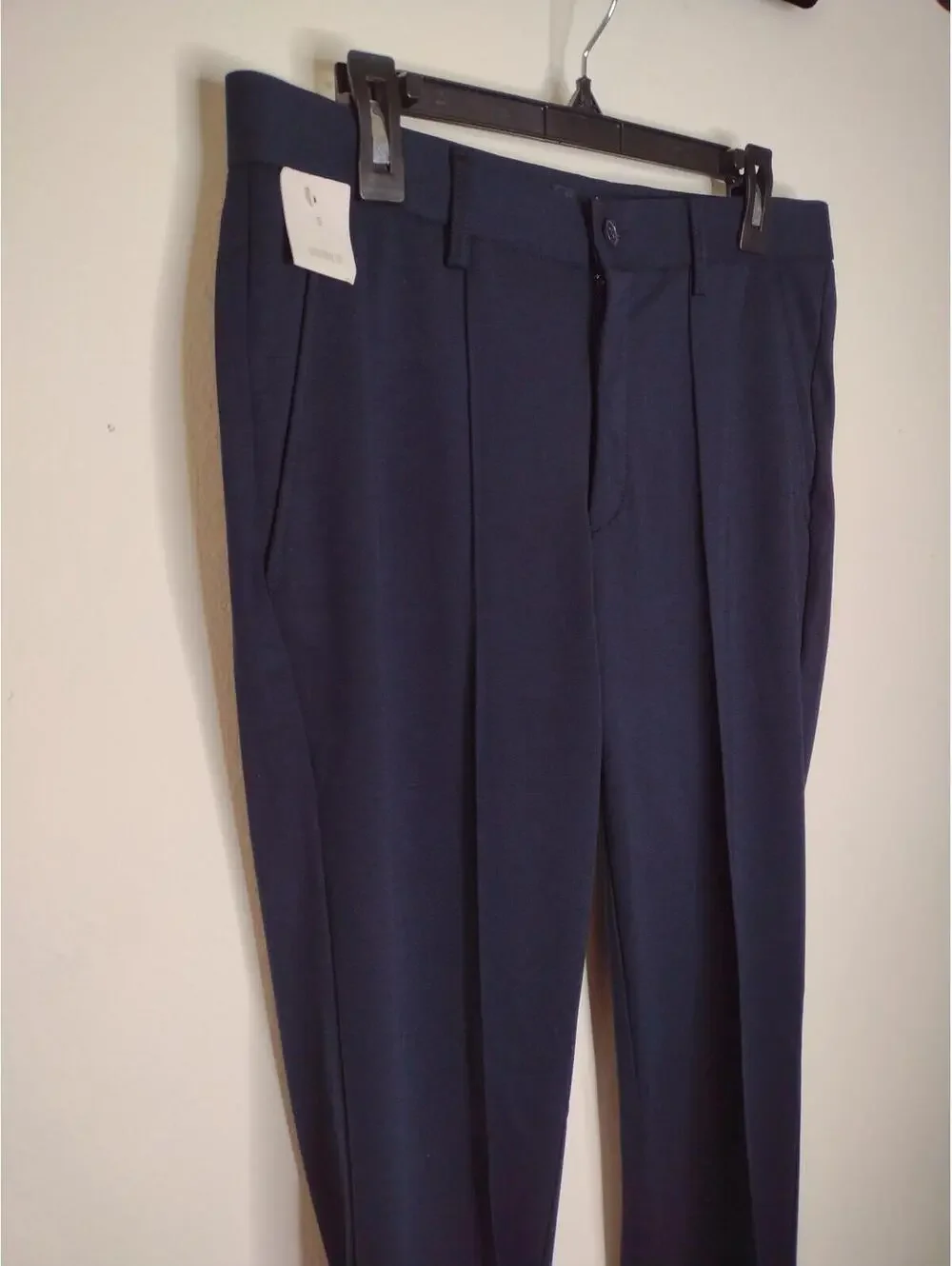 NWT Daniel Hechter Men's Navy/w/ Waist Drawstring Pants Size Small